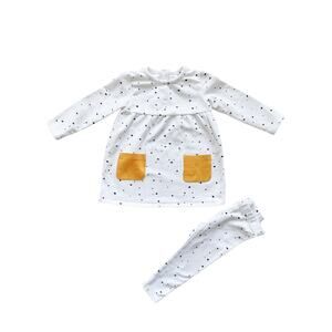 Nordstrom Baby Polka Dot Sweatshirt Dress + Leggings Size 18m